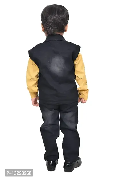 KIDZ AREA Boys Party(Festive) Jeans Jacket-thumb2