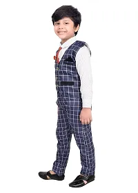 KIDZ AREA Boys Festive  Party Shirt, Waistcoat and Pant Set-thumb2