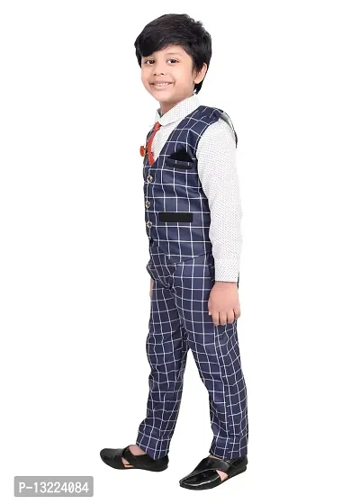 KIDZ AREA Boys Festive  Party Shirt, Waistcoat and Pant Set-thumb3