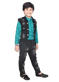 KIDZ AREA Kidzarea?Boys Festive  Party Shirt, Waistcoat and Pant Set-thumb4