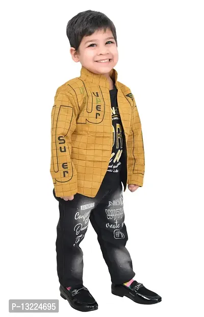 KIDZ AREA Trendy Boyz Casual Shirt, Waistcoat and Pant Set-thumb4