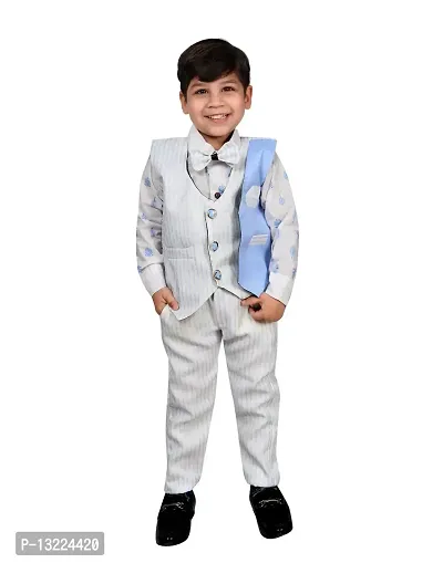 Kidz area Boys Festive  Party Shirt, Waistcoat and Pant Set