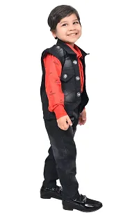 KIDZ AREA Boys Party(Festive) Jeans Jacket735-RED-0-thumb4