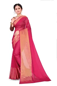 Kepka Chiffon Zari Light Weight Red Saree-thumb4