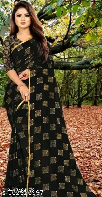 Women Stylish Polyester Blend Saree with Blouse piece