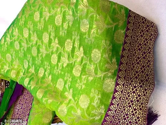 Women Stylish Art Silk Saree with Blouse piece