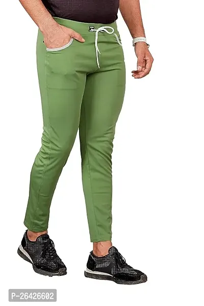 Comfortable Pista Cotton Regular Track Pants L For Men