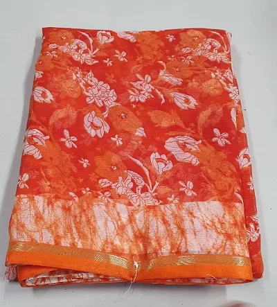 Georgette Printed Sarees With Blouse Piece