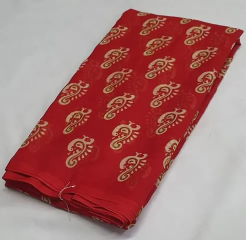 Printed Georgette Sarees With Blouse Piece