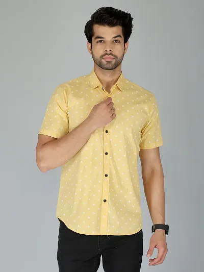 Cotton Printed Short Sleeves Shirts