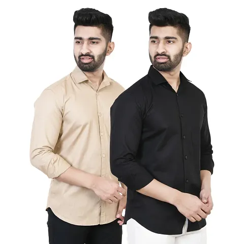 Comfortable Cotton Blend Long Sleeves Casual Shirt