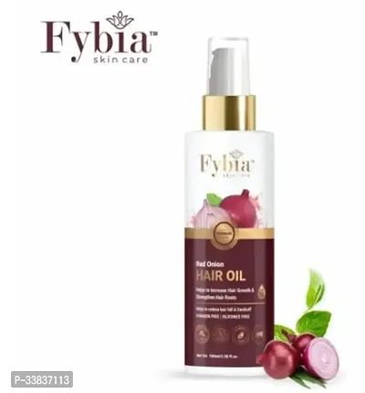 Fybia Red Onion Hair Oil With Cold Pressed - No Paraben And Silicones, 100 Ml