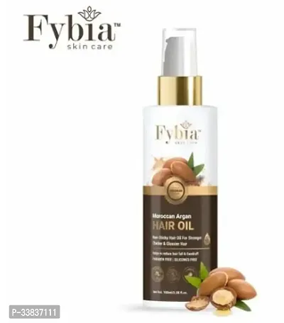 Fybia Moroccan Argan Hair Oil With Cold Pressed - No Paraben And Silicones, 100 Ml