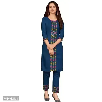 Timeless Elegance: Women's Kurta with Stunning Printed Design in Cotton - Embrace Tradition with Graceful Style and Exquisite Craftsmanship in Black Color