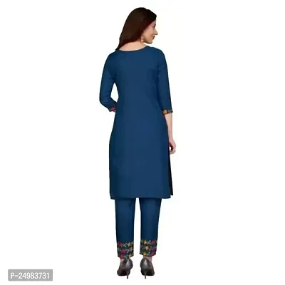 Timeless Elegance: Women's Kurta with Stunning Printed Design in Cotton - Embrace Tradition with Graceful Style and Exquisite Craftsmanship in Black Color-thumb3