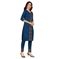 Timeless Elegance: Women's Kurta with Stunning Printed Design in Cotton - Embrace Tradition with Graceful Style and Exquisite Craftsmanship in Black Color-thumb1