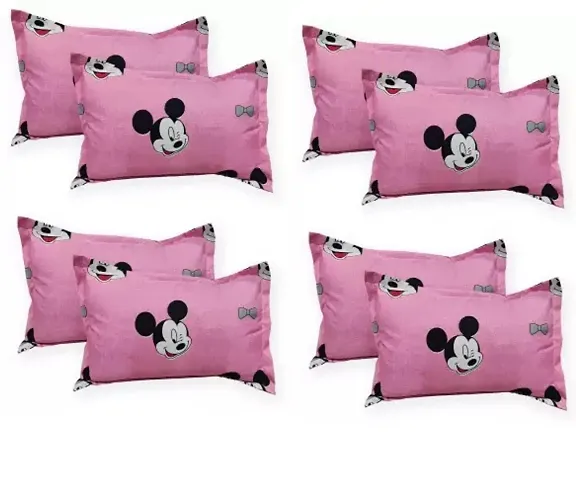 Classic Cotton Printed Pillow Covers, Pack of 8