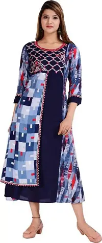 Stylish Rayon Stitched Kurta For Women