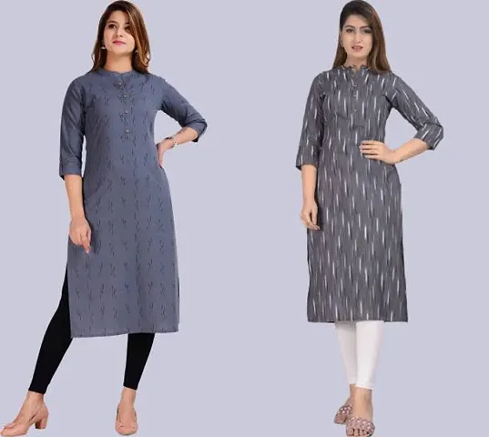 Stylish Rayon Stitched Kurta For Women Combo Of 2