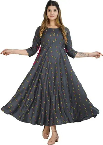 Stylish Rayon Stitched Kurta For Women