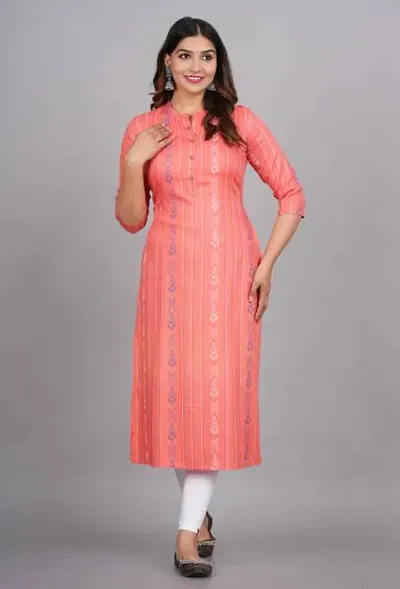 Stylish Rayon Stitched Kurta For Women