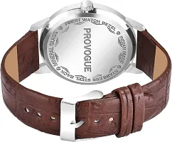 Stylish Brown Synthetic Leather Analog Watch For Men-thumb3