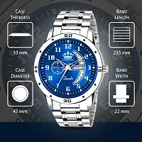 Stylish Silver Metal Analog Watch For Men-thumb3