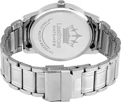 Stylish Silver Metal Analog Watch For Men-thumb3