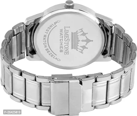 Stylish Silver Metal Analog Watch For Men-thumb4