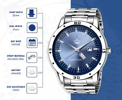 Stylish Silver Metal Analog Watch For Men-thumb3