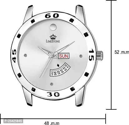 Stylish Silver Metal Analog Watch For Men-thumb4