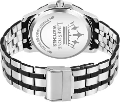 Stylish Silver Metal Analog Watch For Men-thumb2