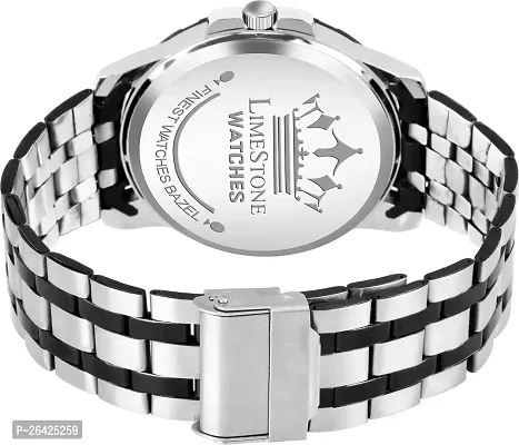 Stylish Silver Metal Analog Watch For Men-thumb3