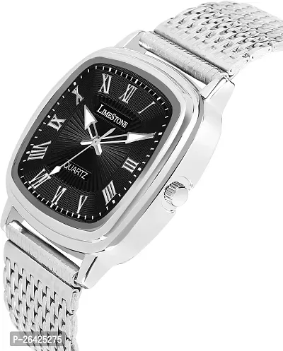 Stylish Silver Metal Analog Watch For Men-thumb4