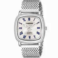 Stylish Silver Metal Analog Watch For Men-thumb1