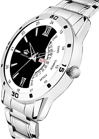 Stylish Silver Metal Analog Watch For Men-thumb4