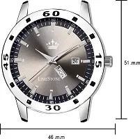 Stylish Silver Metal Analog Watch For Men-thumb1