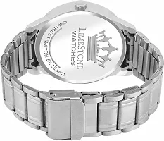 Stylish Silver Metal Analog Watch For Men-thumb3