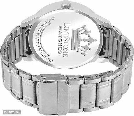 Stylish Silver Metal Analog Watch For Men-thumb4