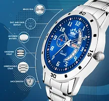 Stylish Silver Metal Analog Watch For Men-thumb4