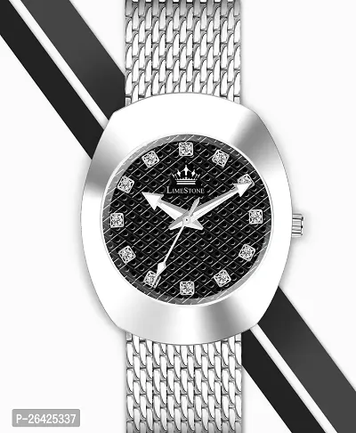 Stylish Silver Metal Analog Watch For Men-thumb3