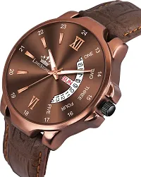 Stylish Tan Synthetic Leather Analog Watch For Men-thumb4