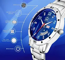 Stylish Silver Metal Analog Watch For Men-thumb3