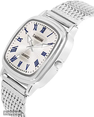 Stylish Silver Metal Analog Watch For Men-thumb4