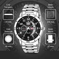 Stylish Silver Metal Analog Watch For Men-thumb3