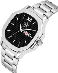 Stylish Silver Metal Analog Watch For Men-thumb3