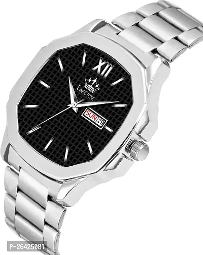 Stylish Silver Metal Analog Watch For Men-thumb4