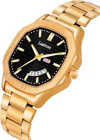 Stylish Golden Metal Analog Watch For Men-thumb1