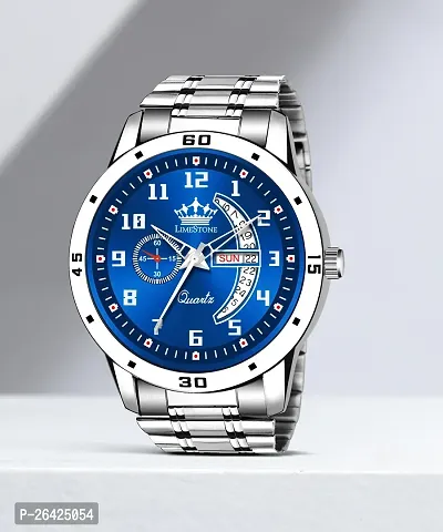 Stylish Silver Metal Analog Watch For Men