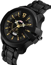 Stylish Black Silicone Analog Watch For Men-thumb3